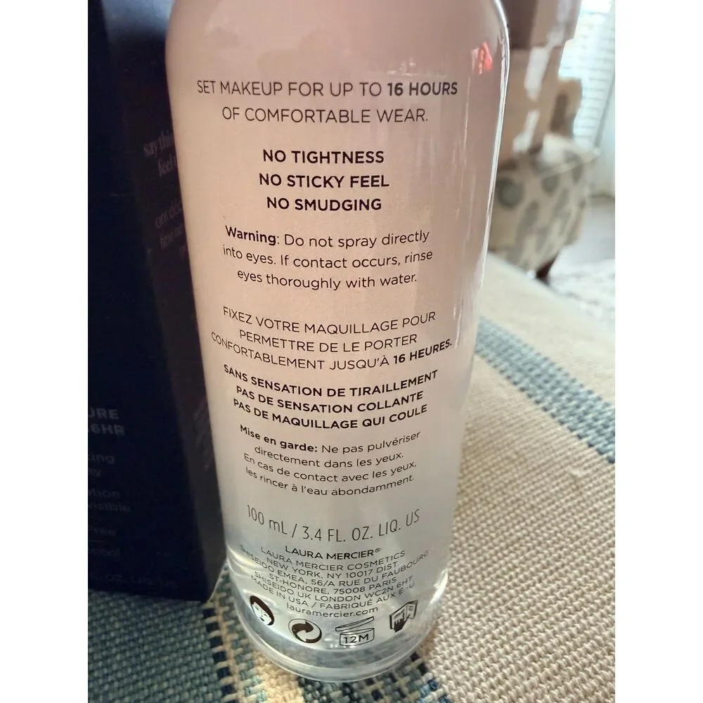 NIB Laura Mercier Translucent Pure Setting Spray 16HR